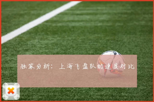 独家分析：上海飞盘队的速度对比